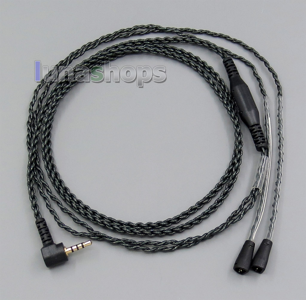 EachDIY 2.5mm TRRS Earphone Silver Plated OCC Mixed Foil PU Cable For Sennheiser IE8 IE80 IE8i