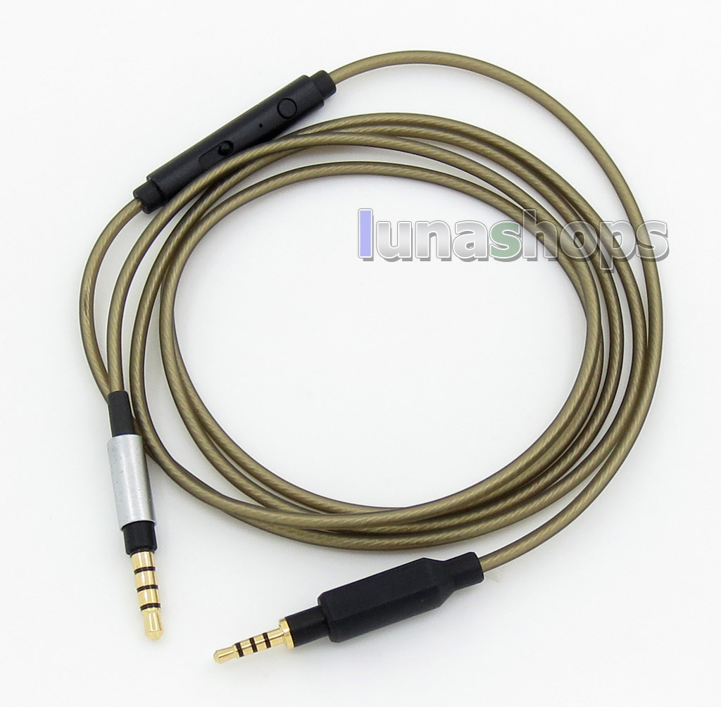 With Mic Remote Audio Silver Plated upgrade Cable For JBL J55 J55a J55i J88 J88a J88i Headphone