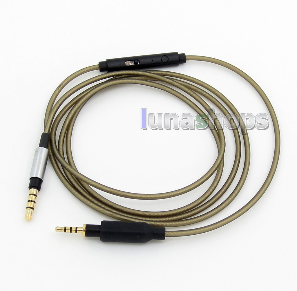 With Mic Remote Audio Silver Plated upgrade Cable For JBL J55 J55a J55i J88 J88a J88i Headphone