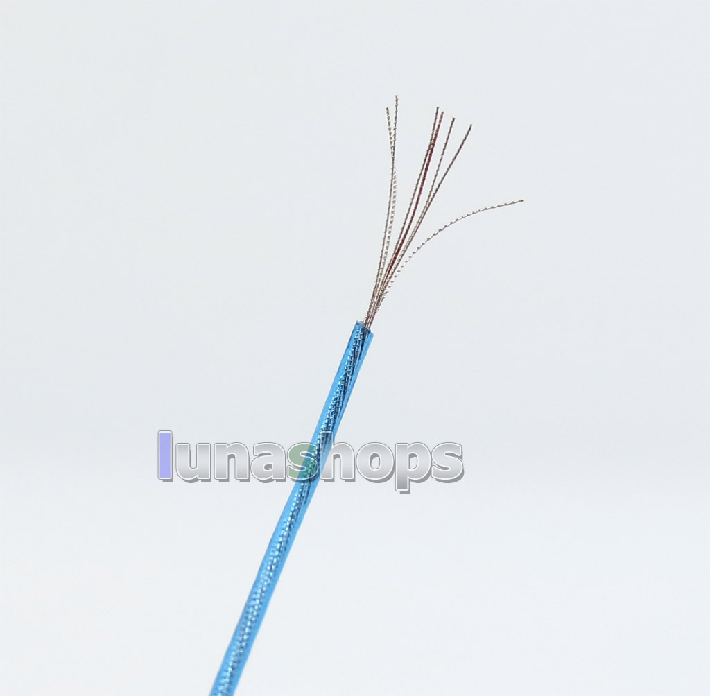 30m Acrolink 6n OCC 34AWG UV-PVC core single Crystal copper Foil Around 50d OD 0.8mm DIY cable ID32