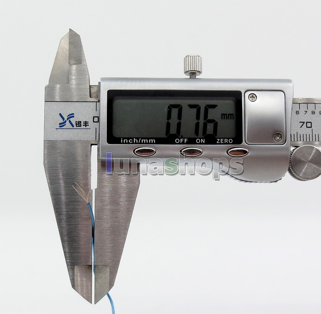 30m Acrolink 6n OCC 34AWG UV-PVC core single Crystal copper Foil Around 50d OD 0.8mm DIY cable ID32