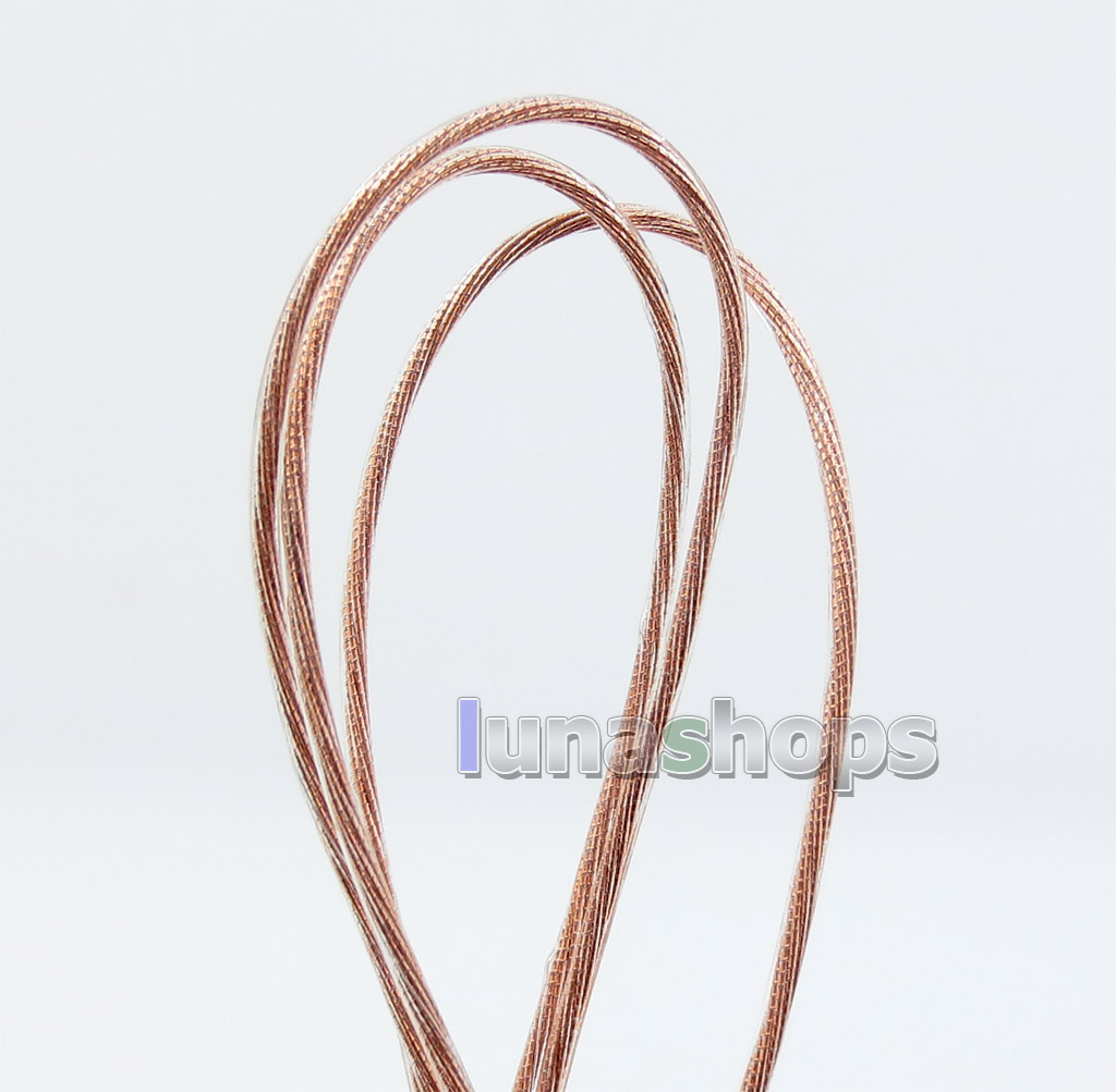 30m Acrolink 7N OCC Square Core Silver Foil + OCC Mixed Braiding Ether PUR 26AWG Cable OD 1.1mm ID30