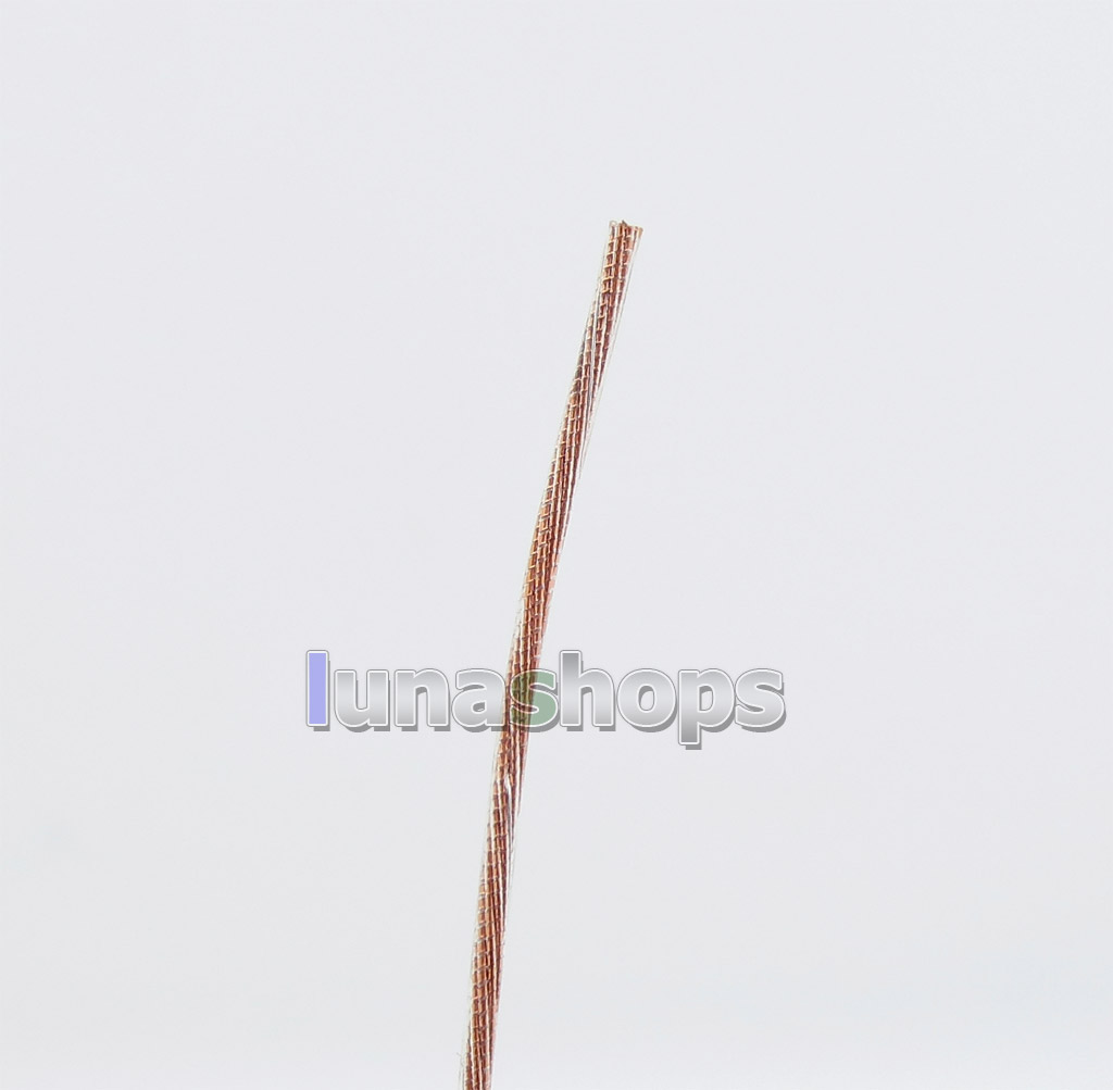 30m Acrolink 7N OCC Square Core Silver Foil + OCC Mixed Braiding Ether PUR 26AWG Cable OD 1.1mm ID30