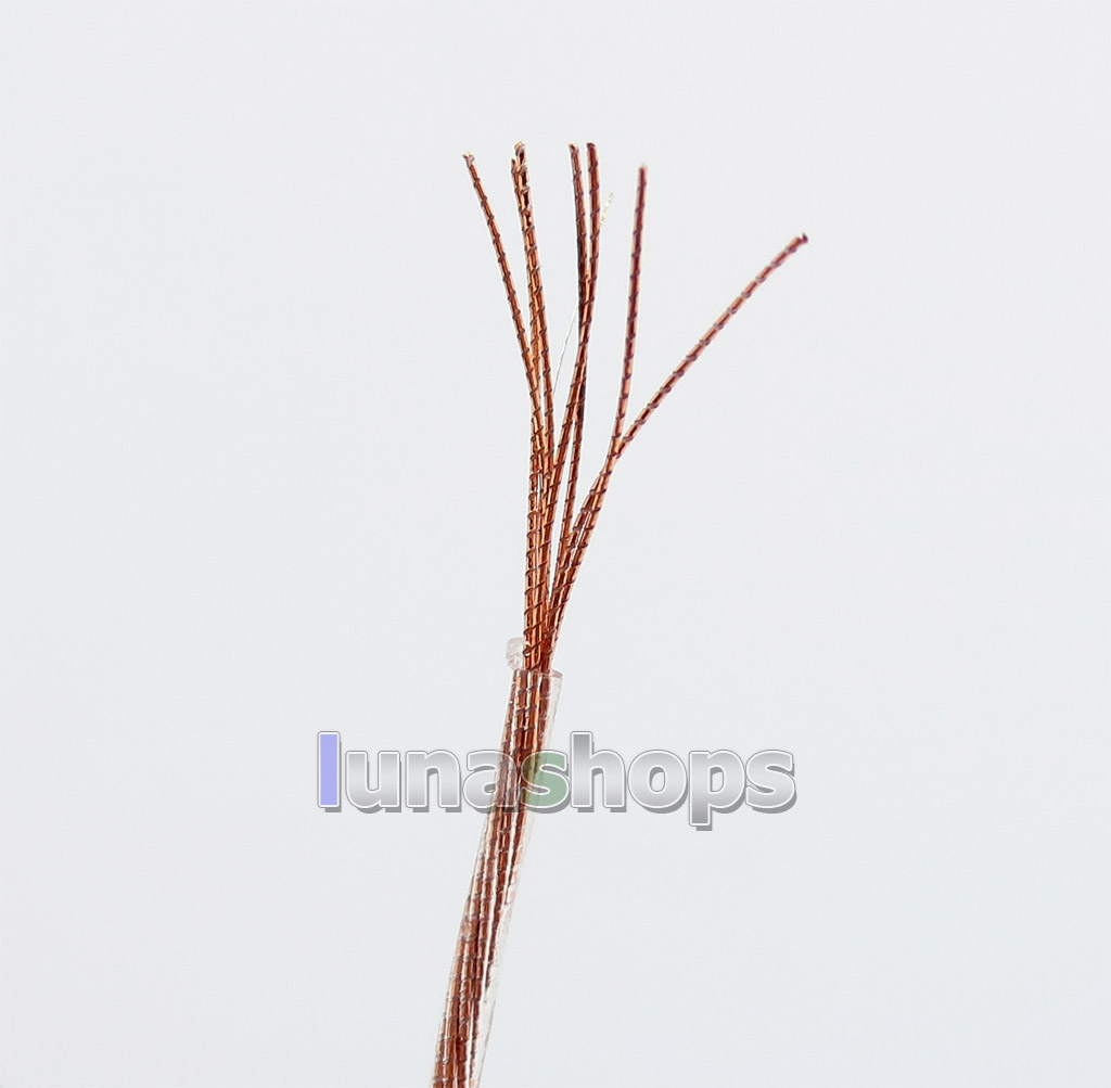 30m Acrolink 7N OCC Square Core Silver Foil + OCC Mixed Braiding Ether PUR 26AWG Cable OD 1.1mm ID30