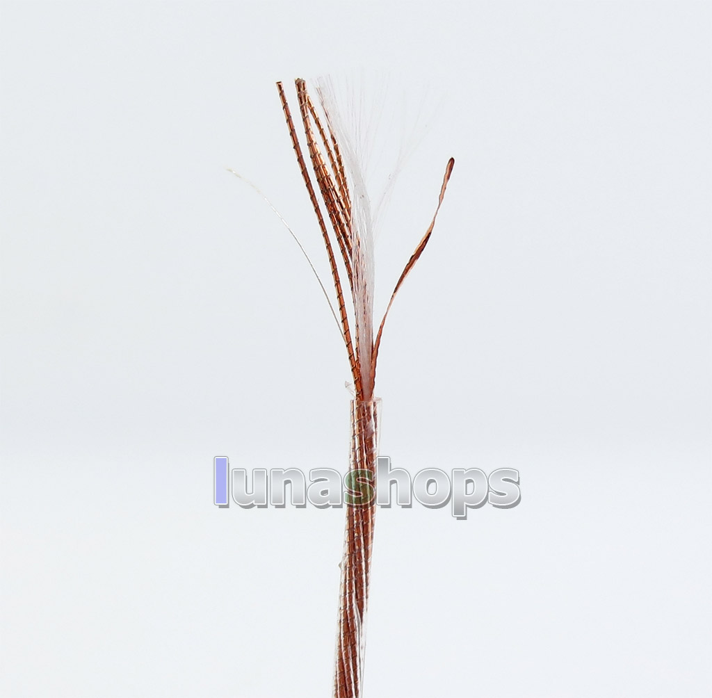 30m Acrolink 7N OCC Square Core Silver Foil + OCC Mixed Braiding Ether PUR 26AWG Cable OD 1.1mm ID30