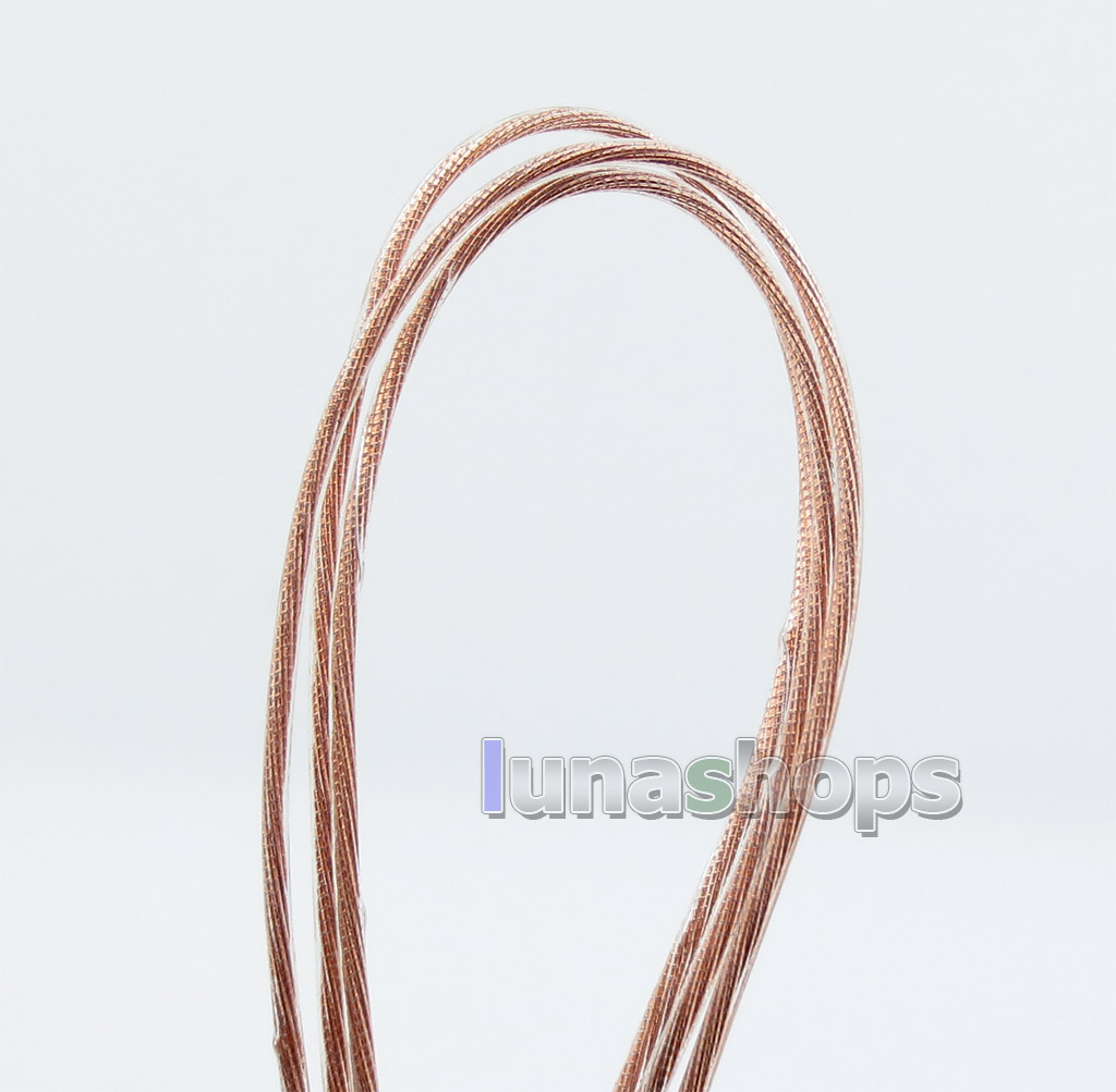 30m Acrolink 7N OCC Square Core Silver Foil + OCC Mixed Braiding Ether PUR 26AWG Cable OD 1.1mm ID30