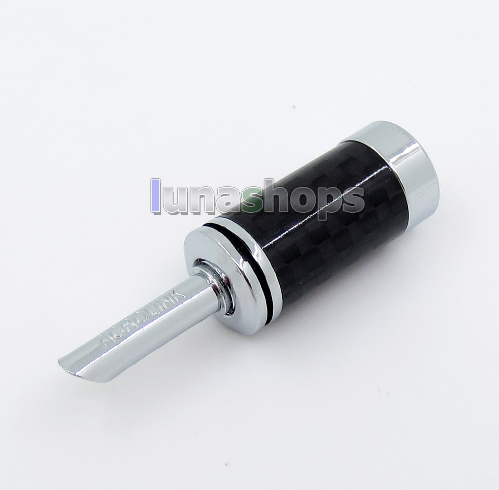 1pair Acrolink cf-101(r) Rhodium Plated Banana DIY Custom Male Adapter Plug