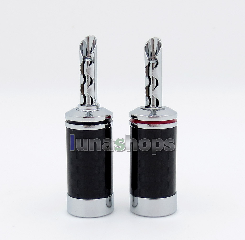 1pair Acrolink cf-101(r) Rhodium Plated Banana DIY Custom Male Adapter Plug