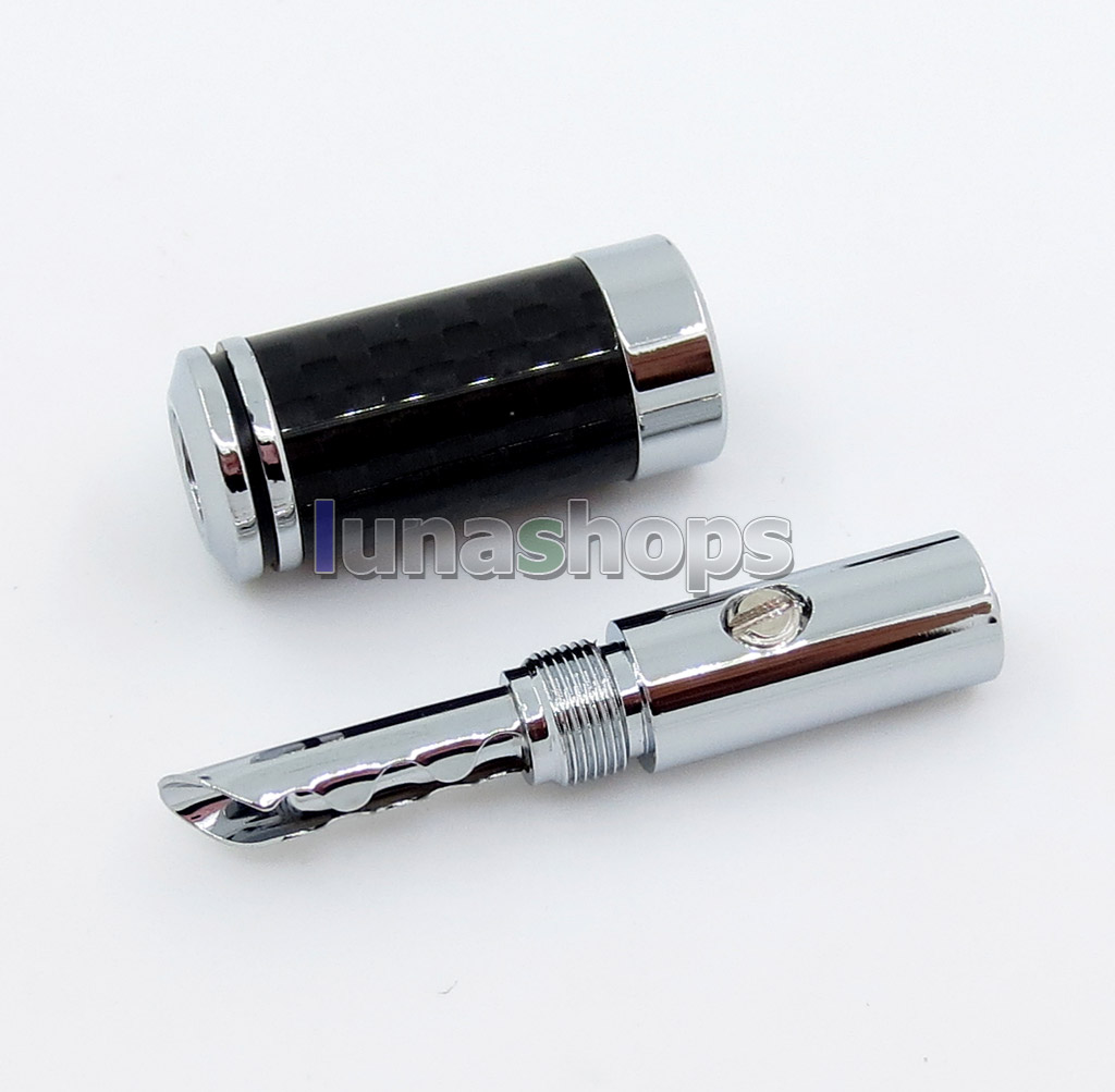1pair Acrolink cf-101(r) Rhodium Plated Banana DIY Custom Male Adapter Plug