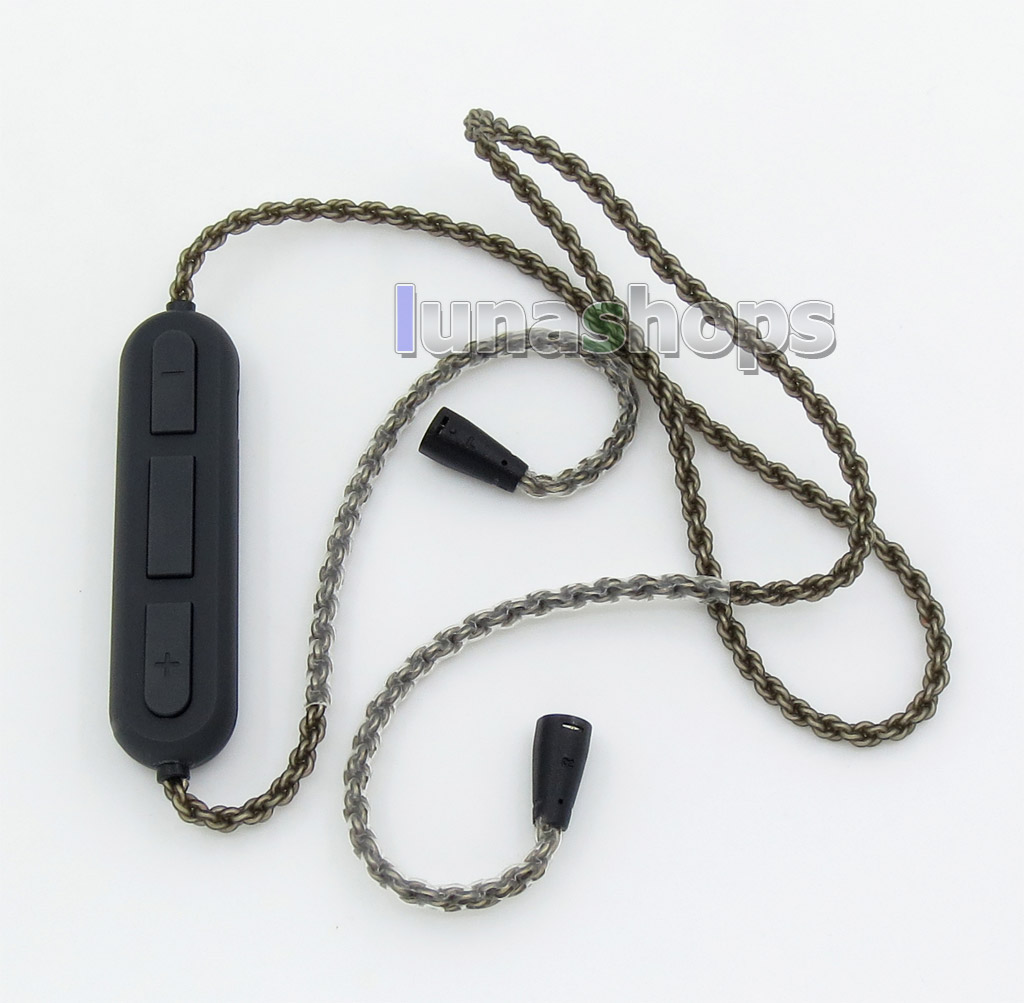 Silver OCC Bluetooth Wireless Earphone Cable For Sennheiser IE8 IE80 IE8i 5-6 Hours Playtime