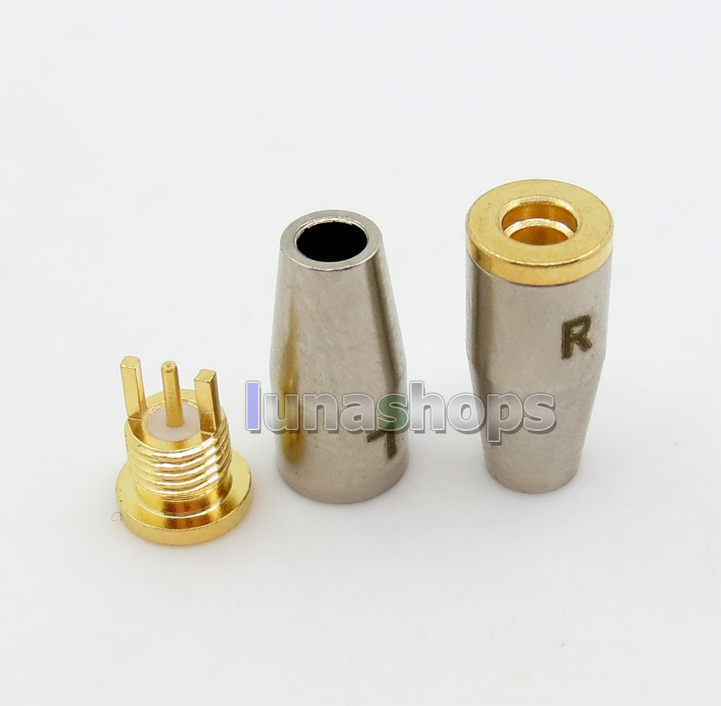 Female MMCX Port Socket Earphone Pins Plug with Shell For DIY Earphone Converter