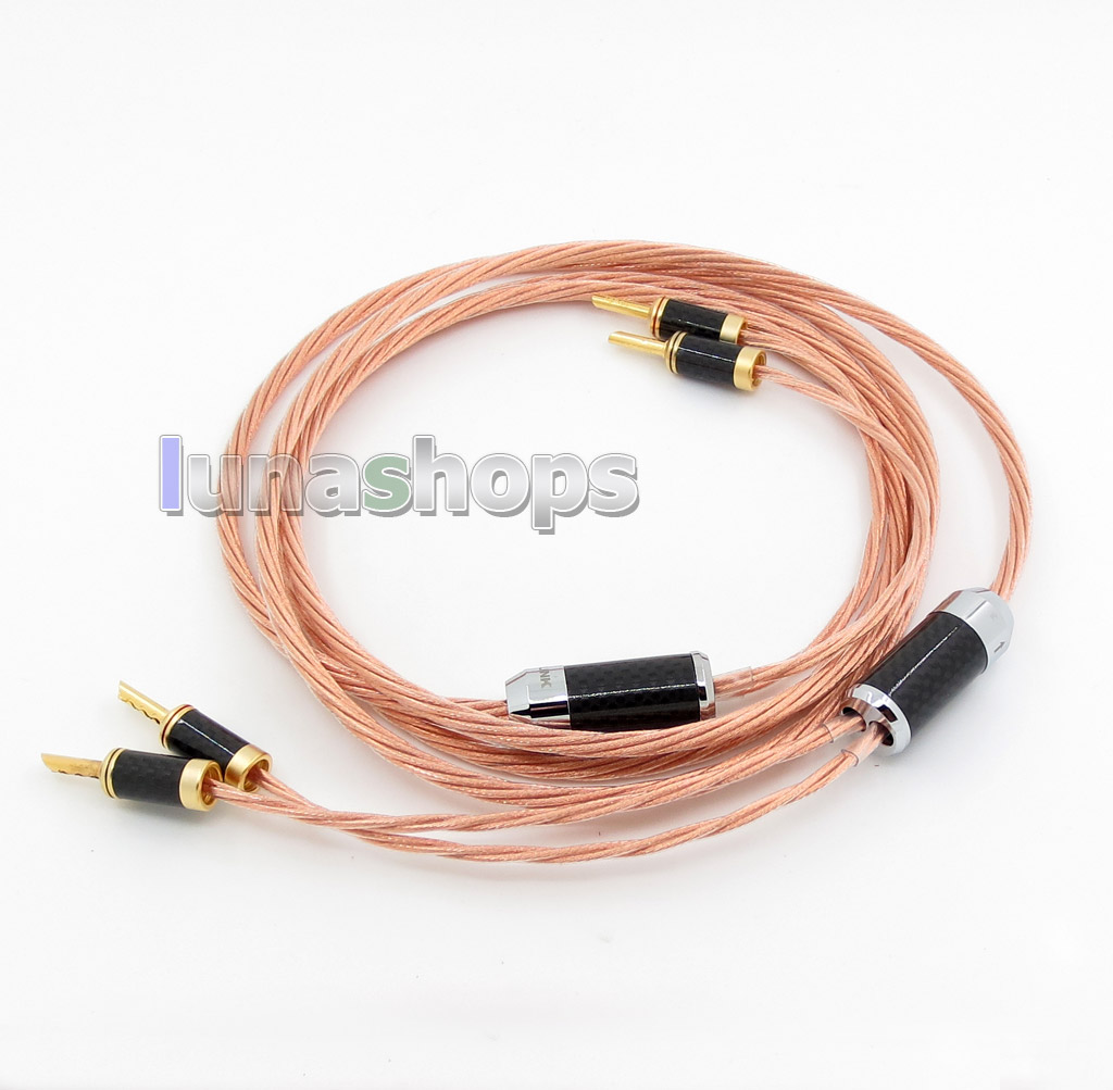 2.5m ACROLINK FS-9710(AG)(Cu) OCC / OCC Silver Plated Speaker Dual Banana Plug Hifi Audio Cable