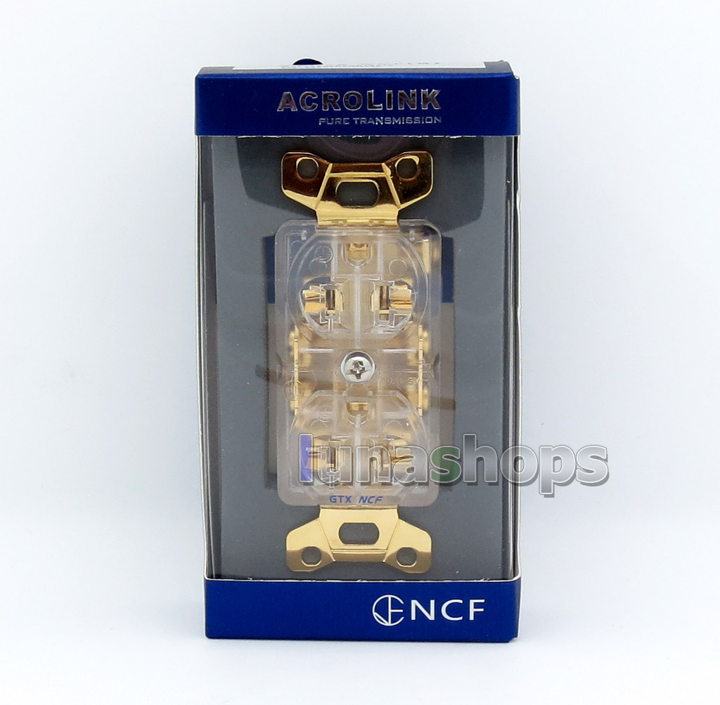 Acrolink refrigeration Series GTX NCF Pure Transmission Hi-End-G Power Plug Adapter Socket Gold plated