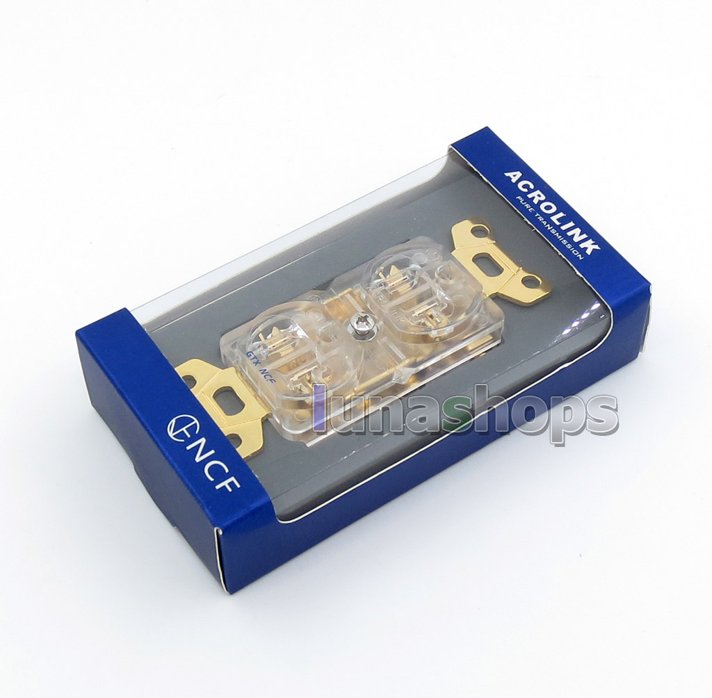 Acrolink refrigeration Series GTX NCF Pure Transmission Hi-End-G Power Plug Adapter Socket Gold plated
