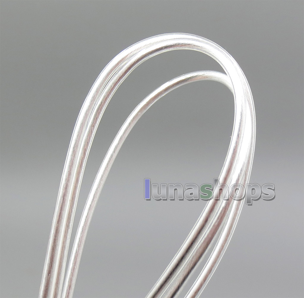 50m 99.9% Pure Silver Shielding Signal 45*0.05mm Shielding+50*0.05mm TPU Wire Cable Dia:1.5mm For DIY 
