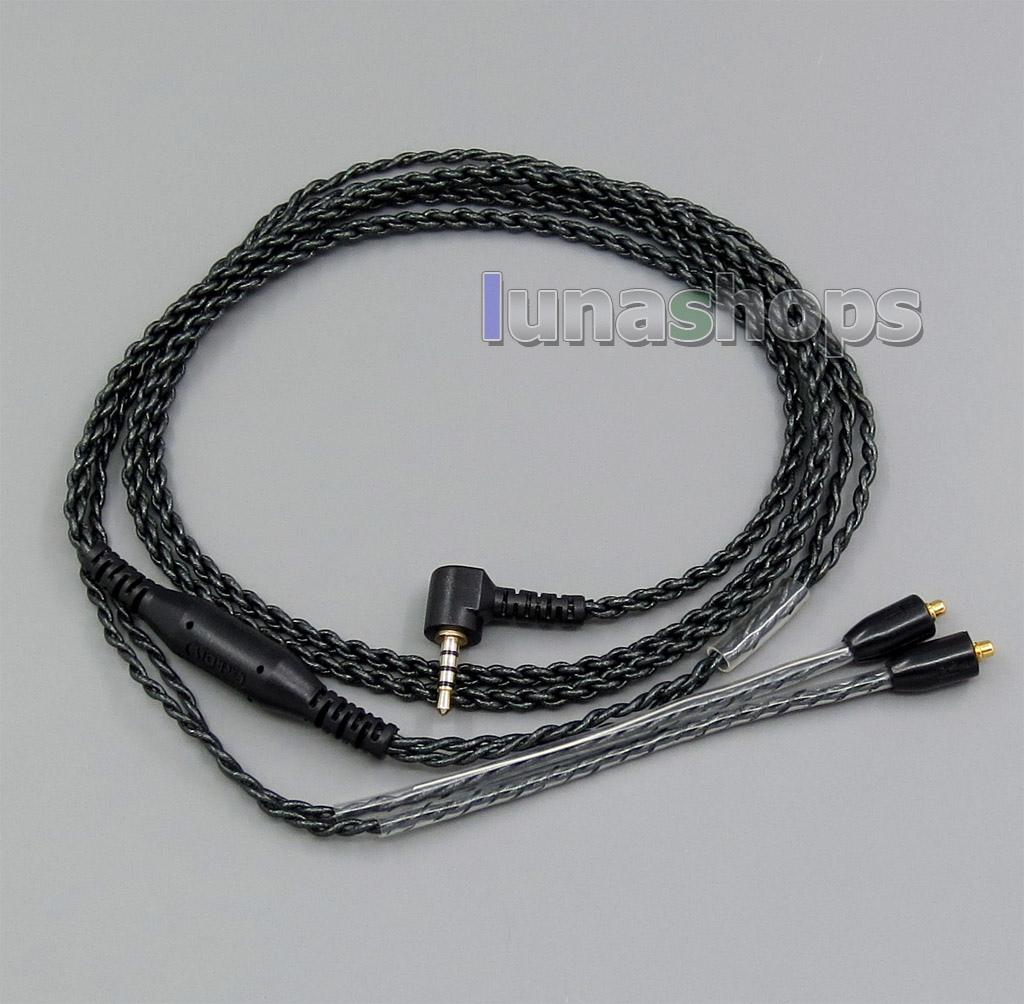 EachDIY 2.5mm TRRS Earphone Silver Plated OCC Mixed Foil PU Cable For Shure se215 se315 se425 se535 Se846
