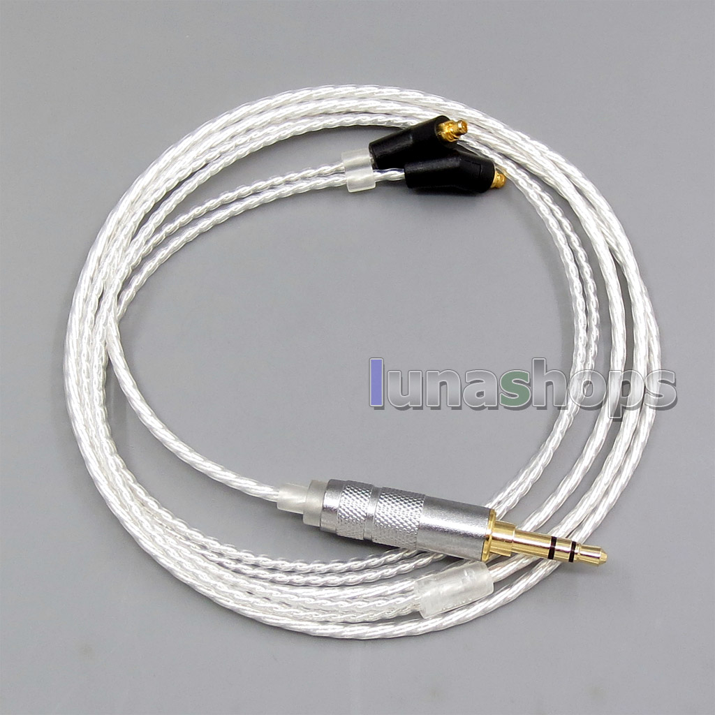 3.5mm 6n OCC Silver Plated Earphone Cable For Etymotic ER4 XR SR ER4SR ER4XR 