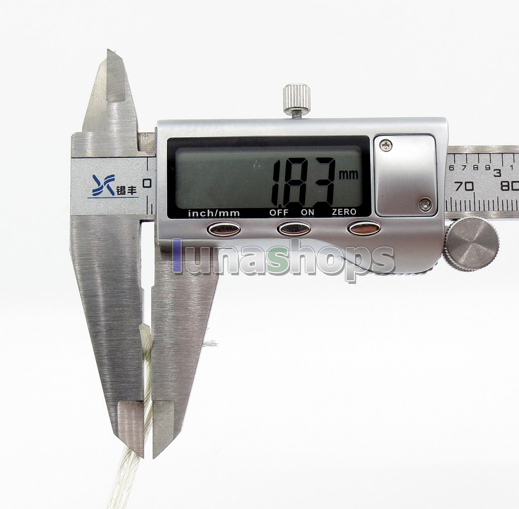 50m Acrolink 6N OCC Doubling Silver Plated 0.12mm*9 24awg Dia PVC (N  ) Diameter 2.1mm DIY Earphone Cable ID41