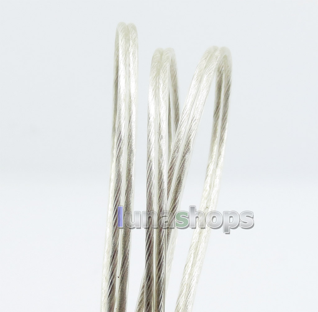 50m Acrolink 6N OCC Doubling Silver Plated 0.12mm*9 24awg Dia PVC (N  ) Diameter 2.1mm DIY Earphone Cable ID41