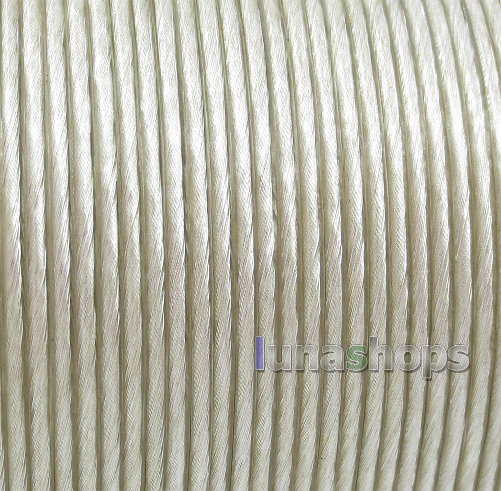 50m Acrolink 6N OCC Doubling Silver Plated 0.12mm*9 24awg Dia PVC (N  ) Diameter 2.1mm DIY Earphone Cable ID41