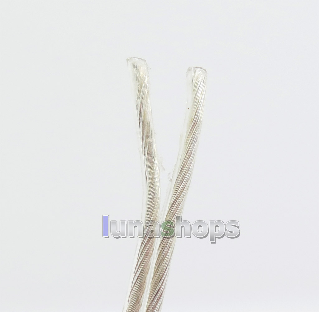 50m Acrolink 6N OCC Doubling Silver Plated 0.12mm*9 24awg Dia PVC (N  ) Diameter 2.1mm DIY Earphone Cable ID41