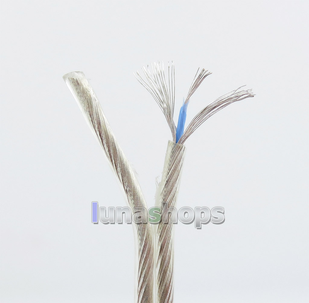 50m Acrolink 6N OCC Doubling Silver Plated 0.12mm*9 24awg Dia PVC (N  ) Diameter 2.1mm DIY Earphone Cable ID41