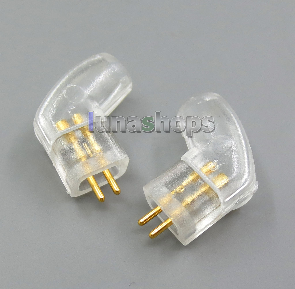 L Shape 90 Degree Ultimate 0.75mm UE tf10 M-Audio Earphone Pins Plug For DIY Cable