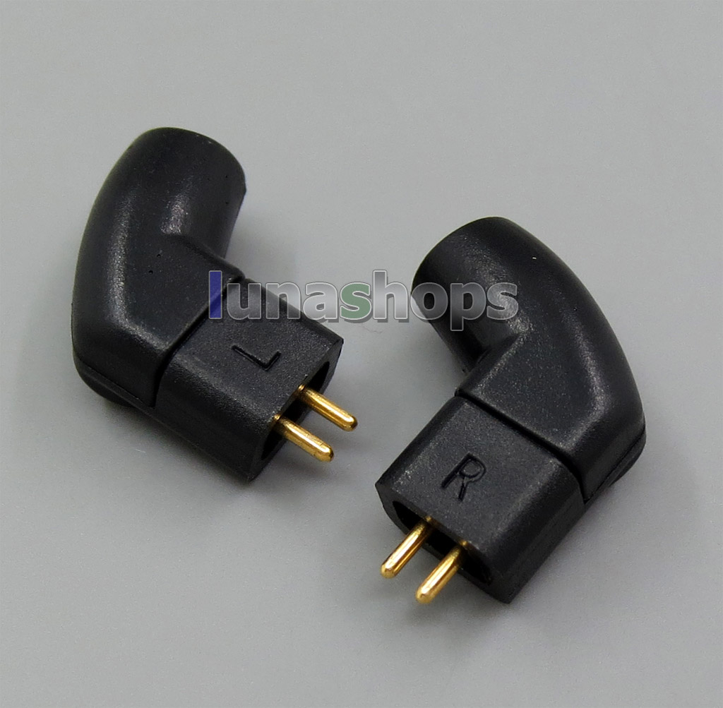 L Shape 90 Degree Ultimate 0.75mm UE tf10 M-Audio Earphone Pins Plug For DIY Cable