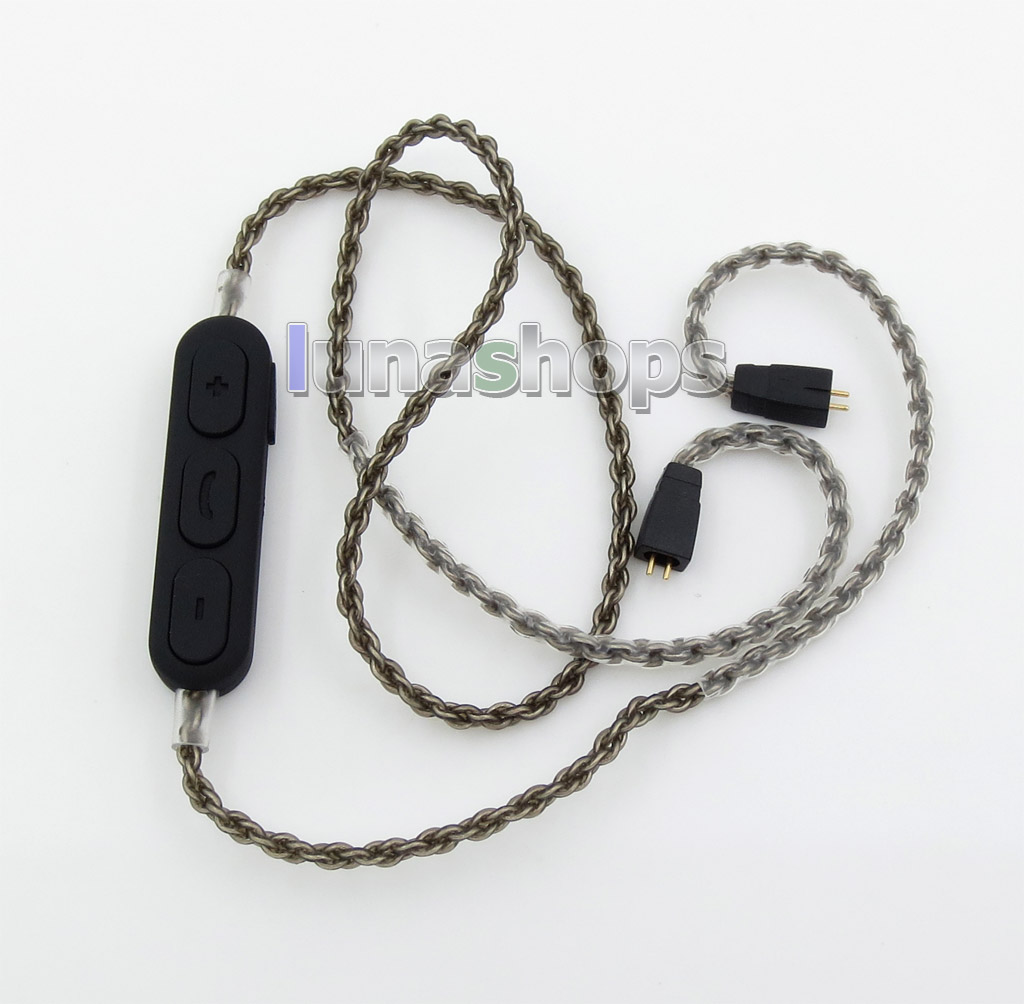 Silver OCC Bluetooth Wireless Earphone Cable For Ultimate UE TF10 SF3 SF5 5EB 5pro TF15 2-3 Hours Playtime