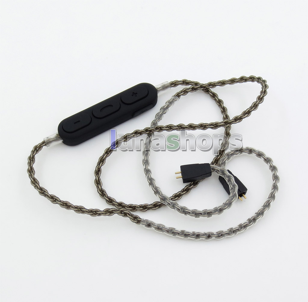 Silver OCC Bluetooth Wireless Earphone Cable For Ultimate UE TF10 SF3 SF5 5EB 5pro TF15 2-3 Hours Playtime