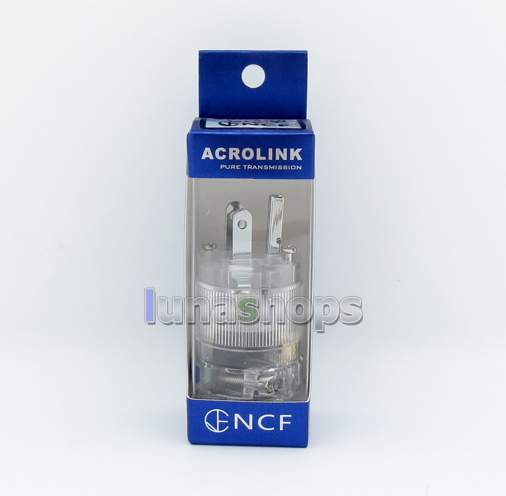 Acrolink fp-25(R) Pure Transmission NCF Rhodium plated Power DIY Custom Male Adapter Plug