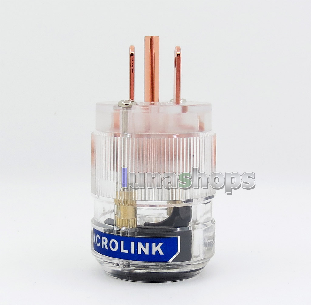 Acrolink fp-25(CU)Pure Transmission NCF Red Copper Power DIY Custom Male Adapter Plug