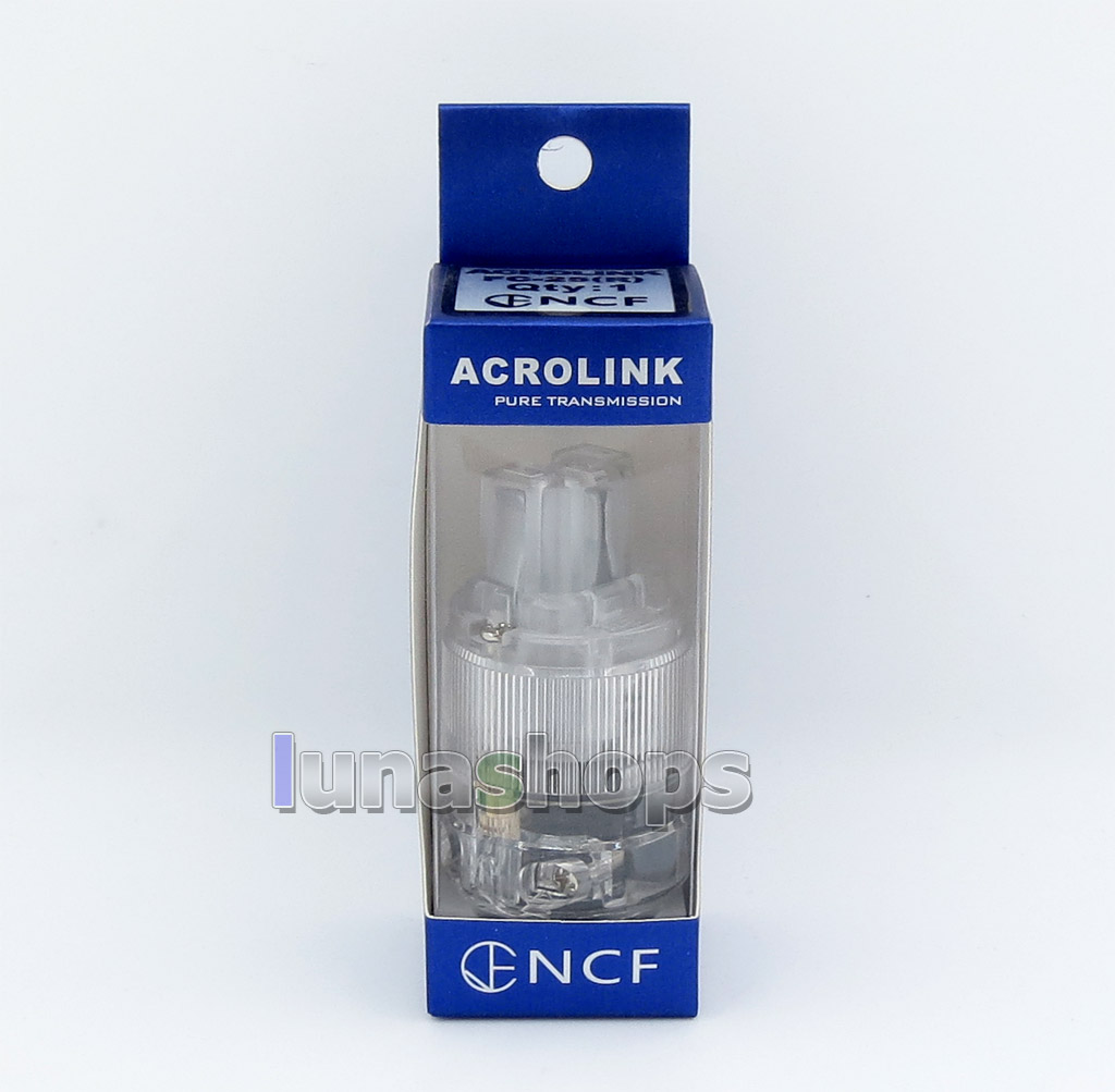 Acrolink fc-25(R)Pure Transmission NCF Rhodium plated Power DIY Custom Female Adapter Plug