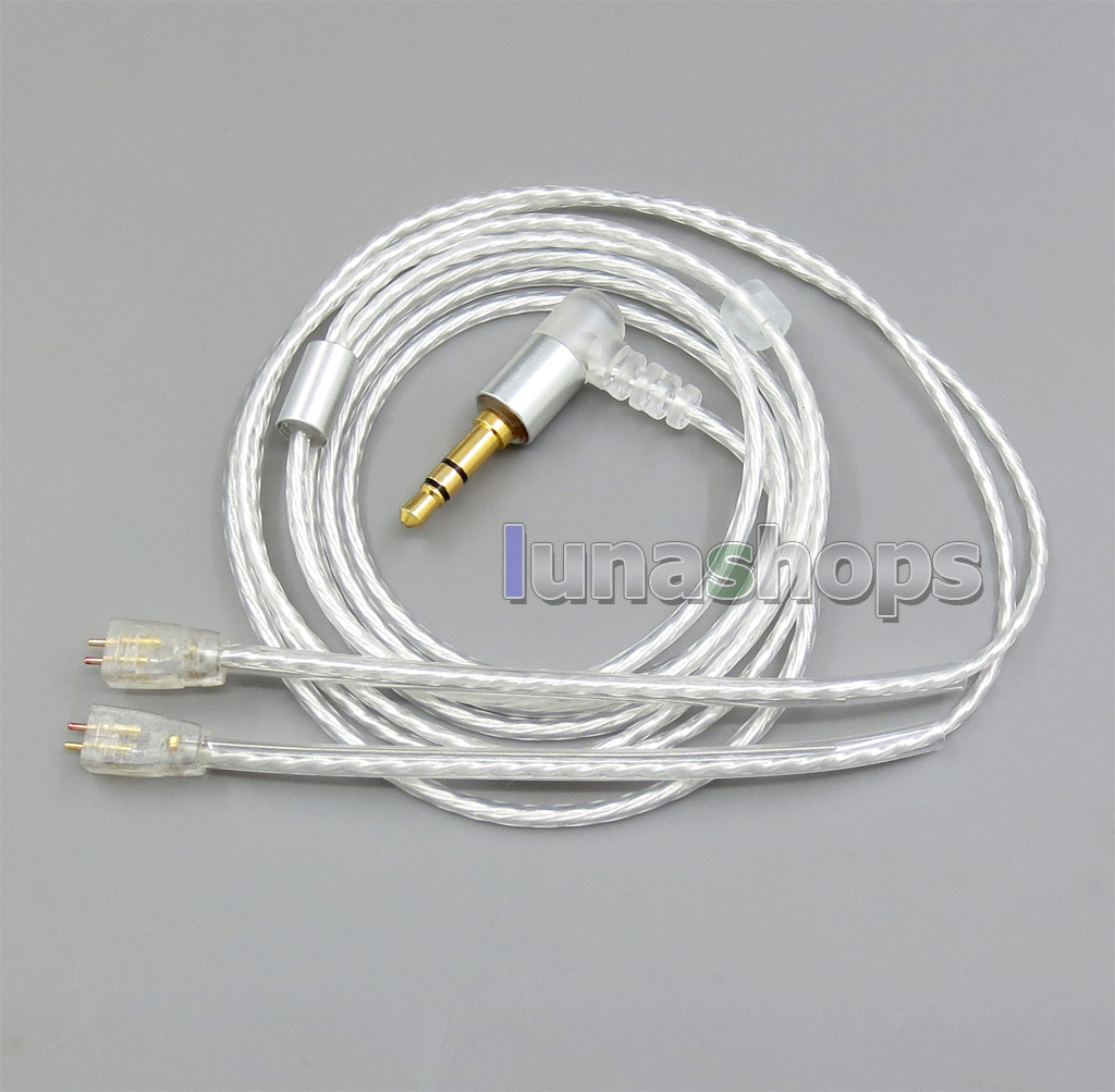 1.2m GY-Seiris 5N OCC Silver Plated PVC Cable For Ultimate Ears UE TF10 TripleFi 15vm M-Audio