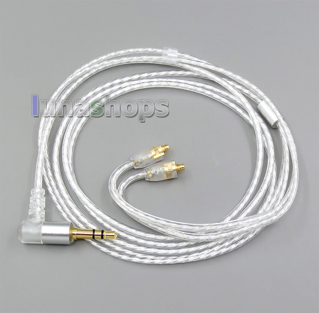 1.2m GY-Seiris 5N OCC Silver Plated PVC Cable For SE215 SE315 SE425 SE535 SE846 UE900