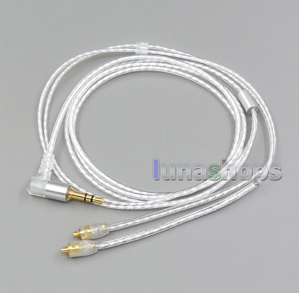 1.2m GY-Seiris 5N OCC Silver Plated PVC Cable For SE215 SE315 SE425 SE535 SE846 UE900