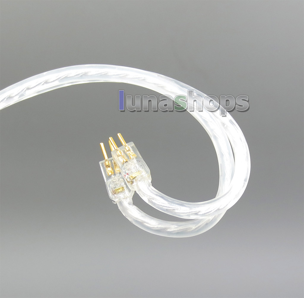 1.2m GY-Seiris 5N OCC Silver Plated PVC Cable For Westone 0.78mm W4r UM3X UM3RC ue11 ue18 JH13 JH16 ES3