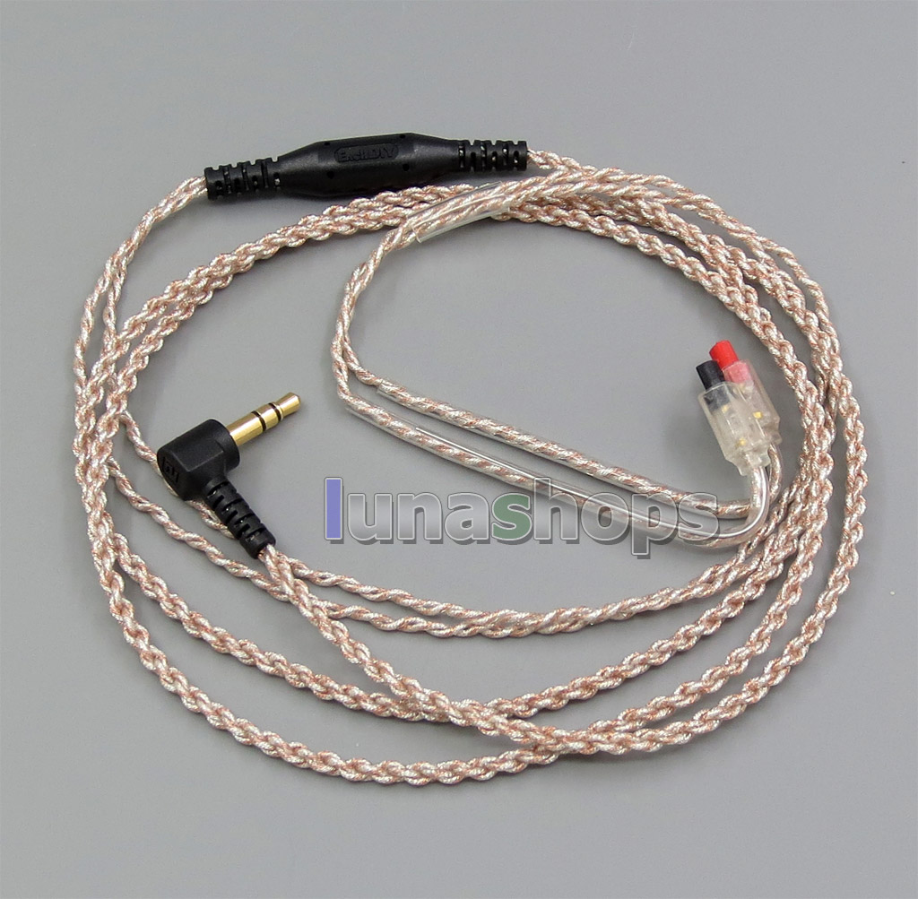 EachDIY Earphone Silver Plated OCC Mixed Foil PU Cable For Audio-Technica ATH-IM50 ATH-IM70 ATH-IM01 ATH-IM02 03 04