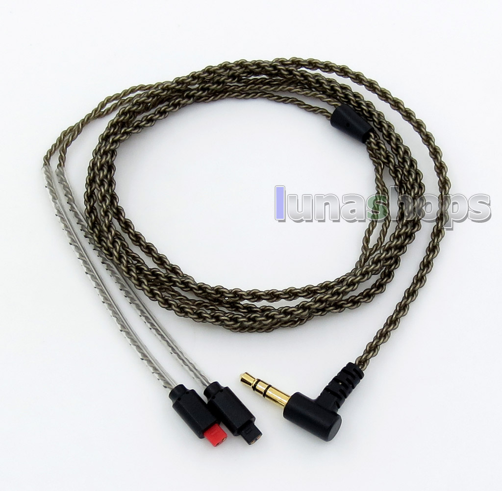 Silver Plated Earphone Brown Cable For Audio-Technica ATH-IM50 IM70 IM01 IM02 03