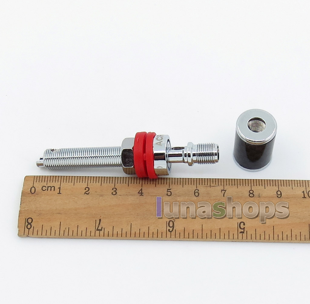 1 Pair ACROLINK CF-805(R) Carbon Rhodium Audio Terminal Audio Adapter For Speaker DIY