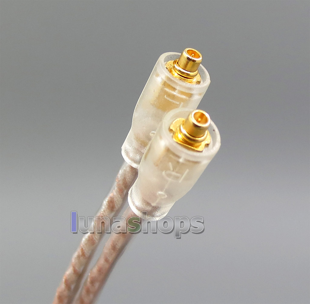 EachDIY Earphone Silver Plated OCC Mixed Foil PU Cable For Westone W60 W50 W40 UM50 UM30 UM10