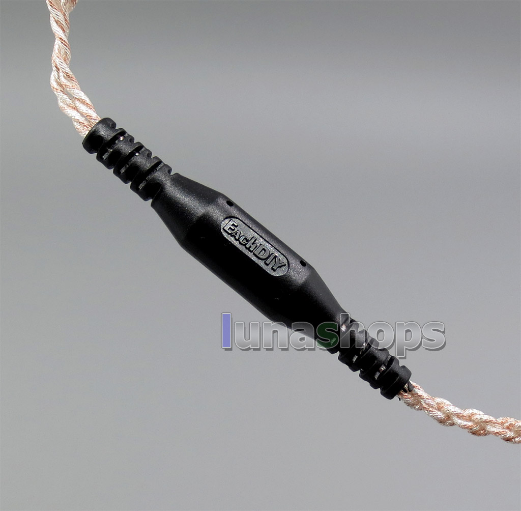 EachDIY Earphone Silver Plated OCC Mixed Foil PU Cable For Westone W60 W50 W40 UM50 UM30 UM10