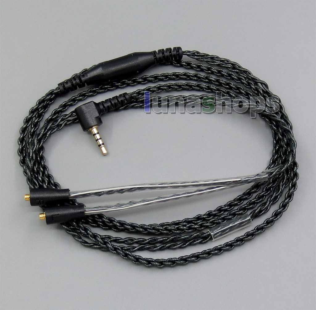 EachDIY 2.5mm TRRS Earphone Silver Plated OCC Mixed Foil PU Cable For Westone W60 W50 W40 UM50 UM30 UM10