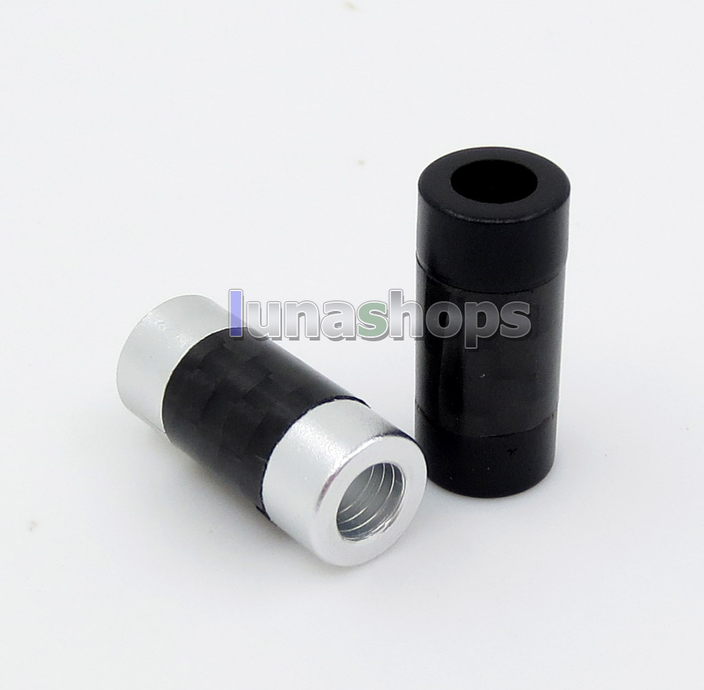 1pcs Carbon Y Splitter Adapter Speaker Headphone Cable Audio For DIY Custom Cable