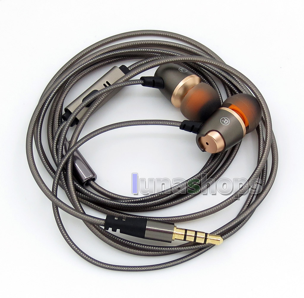 3.5mm 10mm Speaker With Mic Remote In Ear Stereo TPE OFC cable Earphone