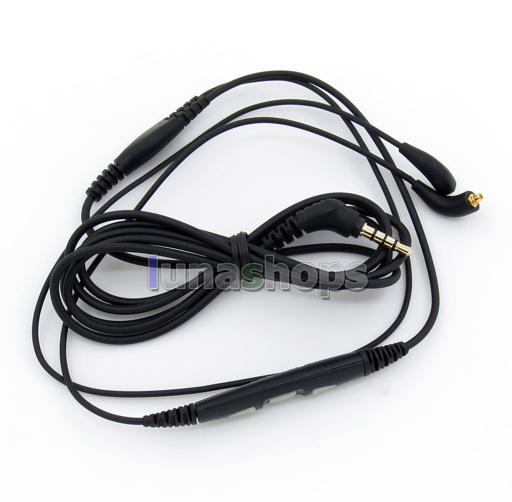 Original With Mic Remote Audio Cable For Shure SE215 SE315 SE425 SE535 SE846 Headphone
