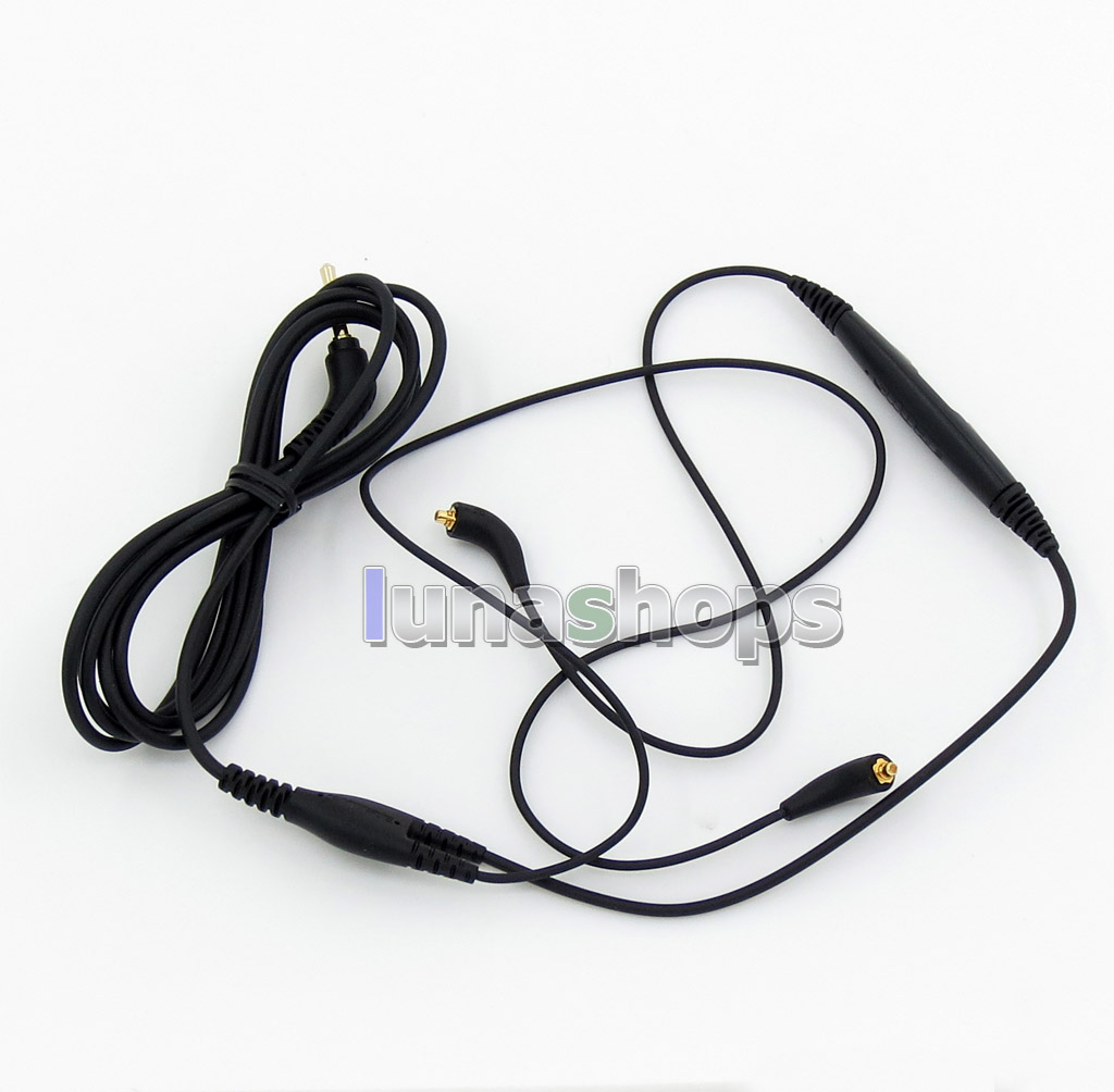 Original With Mic Remote Audio Cable For Shure SE215 SE315 SE425 SE535 SE846 Headphone
