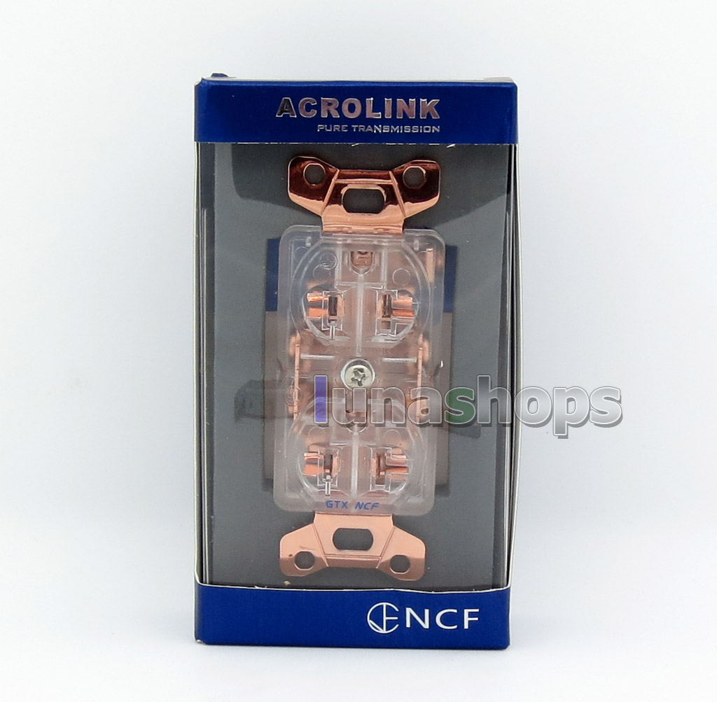 Acrolink refrigeration Series GTX NCF Pure Transmission Hi-End-G Power Plug Adapter Socket Gold plated