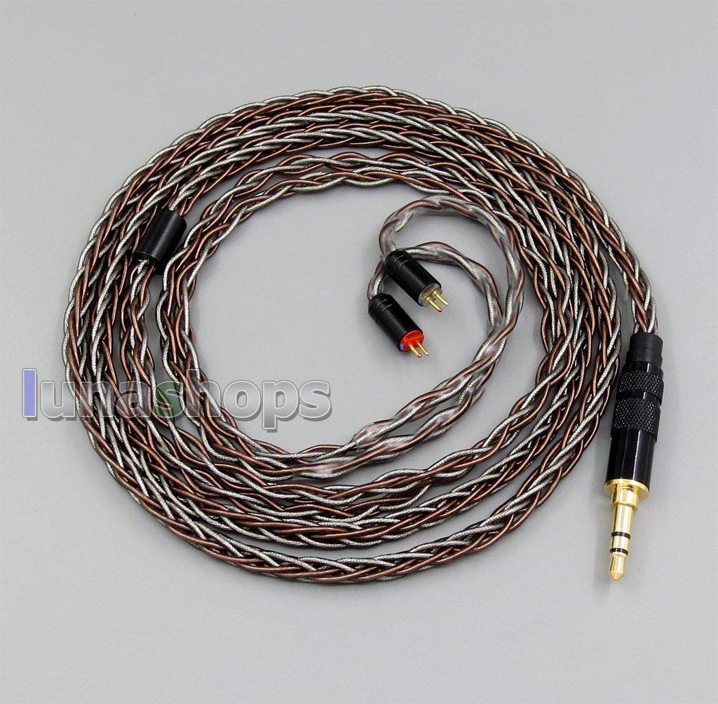 Silver Plated OCC 8 core 2.5mm 3.5mm 4.4mm Balanced MMCX Earphone Cable For 0.78mm Custom 5 8 10 BA W4r Um3x Armature CTZ