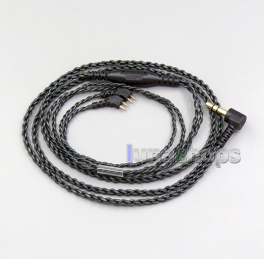 EachDIY 100 Ohm Silver Foiled Earphone Cable For Etymotic ER4B ER4PT ER4S ER6I ER4